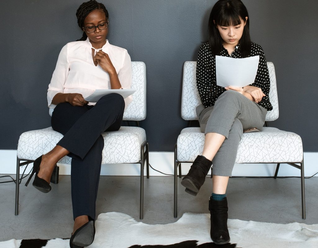 woman reading divorce lawyer agreement